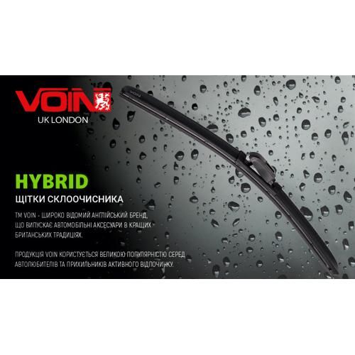 Щетки стеклоочистителя гибридные VOIN 21"-530мм (TPX6M-21") HYBRID (VH-21530) VH-21530 фото