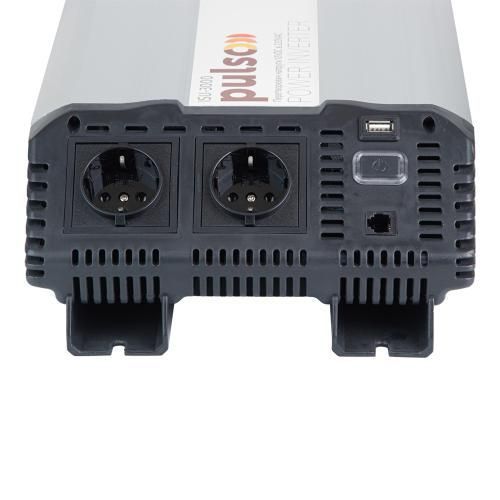 Преобраз. напряжения PULSO/ISU-3000/12V-220V/3000W/USB-5VDC2.0A/син.волна/клеммы (ISU-3000) ISU-3000 фото товара