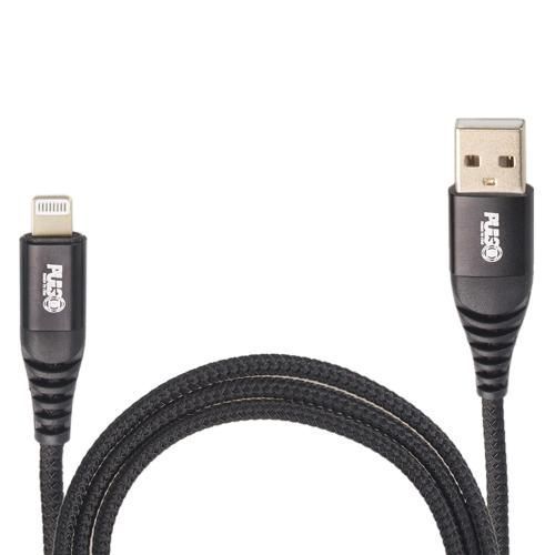 Кабель VOIN CC-4202L BK USB - Lightning 3А, 2m, black (швидка зарядка/передача даних) (CC-4202L BK) CC-4202L BK фото товару