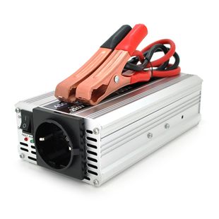 Інвертор напруги POWERMASTER, 24V/220V, 700W з модифікованою синусоїдою, 1 Shuko, клеми PM-4505 фото