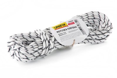 Мотузка плетена лодочна 7мм, 15м UNIFIX 699598 фото