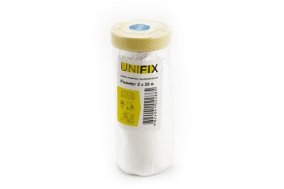 Пленка защитная с малярной лентой 2000мм*20м UNIFIX PLM-200020 фото