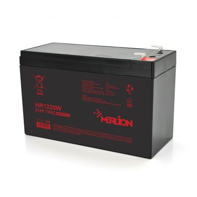 Аккумуляторная батарея MERLION HR1225W, 12V 7Ah ( 151 х 65 х 94 (100) ) Q10/420 HR1225W фото