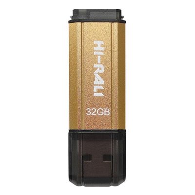 Флеш-накопичувач USB 32GB Hi-Rali Stark Series Gold (HI-32GBSTGD) HI-32GBSTGD фото