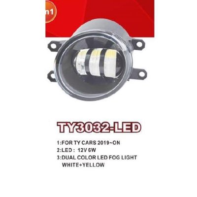 Фари дод. модель Toyota Cars/TY-3032L/LED-12V6W/ел.проводка (TY-3032-LED-DUAL) TY-3032-LED-DUAL фото
