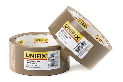 Стрічка клейка пакувальна коричнева 45мм 200 SKBR-5400266 UNIFIX SKBR-5400266 фото товару