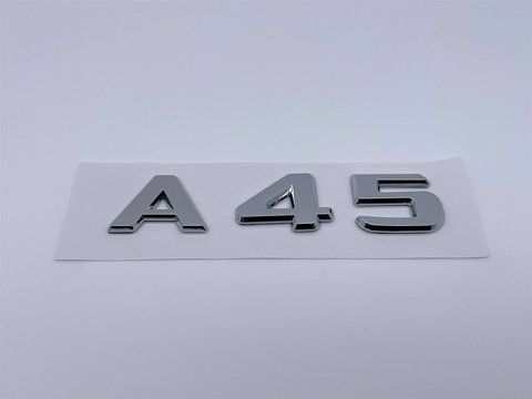 Емблема напис А45 кришки багажника Mercedes-Benz (Мерседес) meb031 фото товару