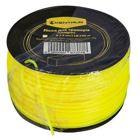 Ліска для тримерів у бухті Кентавр (квадрат) 3,0 мм &times; 3LB (150 м) 67377 фото товару