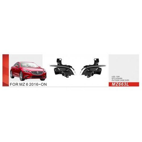 Фари дод. модель Mazda 6 2016-/MZ-663L/LED-10W/ел.проводка (MZ-663-LED) MZ-663-LED фото товару