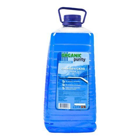 Омивач скла літній ORGANIC purity морський бриз 4 л 010111 фото товару