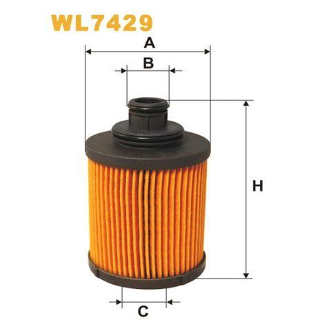 Фільтр оливи Alfa Romeo; Citroen; Fiat; Ford; Lancia; Opel; Peugeot; Subaru; Suzuki; V Wix Filters (WL7429) WL7429 фото товару