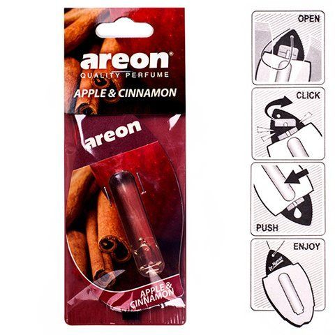 Освіжувач повітря рідкий листок AREON Apple & Cinnamon 5мл (LR07) LR07 фото товару