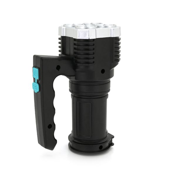 Ліхтар пошуковий Portable Lamp YT-81043, 4LED T6+COB, 5W, 3+1 режим, 1200mah, Black, IP40, USB кабель, 140х70х90мм, BOX YT-81043 фото