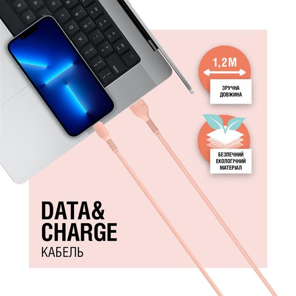 Кабель ACCLAB AL-CBCOLOR-L1PH USB - Lightning (M/M), 1.2 м, Peach (1283126518201) 1283126518201 фото