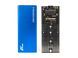 Зовнішня кишеня Frime M.2 NGFF SATA, USB 3.0, Metal, Blue (FHE202.M2U30) FHE202.M2U30 фото 1
