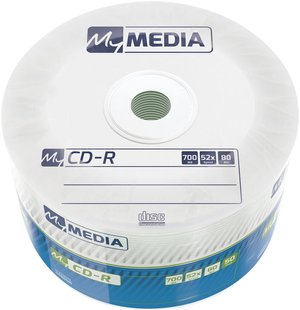 Диски CD-R MyMedia (69201) 700MB 52x Matt Silver Wrap 50шт 69201 фото