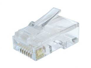 Конектор RJ 45 Cablexpert (LC-8P8C-002/10) 8P8C, Cat.6, із позолоченими контактами (10 шт/уп) LC-8P8C-002/10 фото