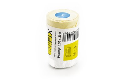 Пленка защитная с малярной лентой 550мм*20м UNIFIX PLM-55020 фото