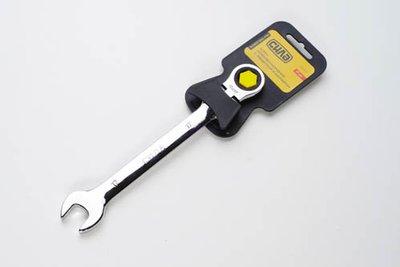 Ключ рожково-накидной с трещоткой и шарниром CrV 10мм СИЛА 202114 фото
