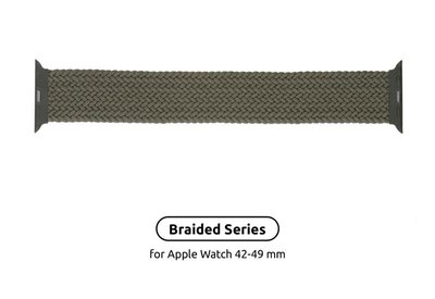 Ремінець Armorstandart Braided Solo Loop для Apple Watch 42mm/44mm/45mm/49mm Inverness Green Size 6 (148 mm) (ARM58075) ARM58075 фото