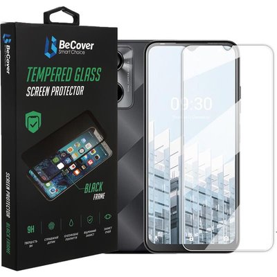Захисне скло BeCover для Tecno Pop 6 Pro (BE8) Crystal Clear Glass 3D (708555) 708555 фото
