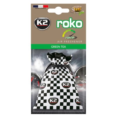 Ароматизатор для салону авто K2 Roko Race "Зелений чай" 25 г (V822R) K20319 фото