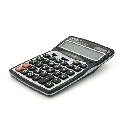 Калькулятор офісний CITIZEN SDC-9833, кнопка 31, розміри 195*145*40мм, Silver, BOX SDC-9833 фото
