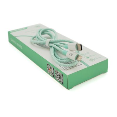Кабель iKAKU KSC-723 GAOFEI PD60W smart fast charging cable (Type-C to Lightning), Green, довжина 1м, BOX KSC-723-TC-L-Gn фото