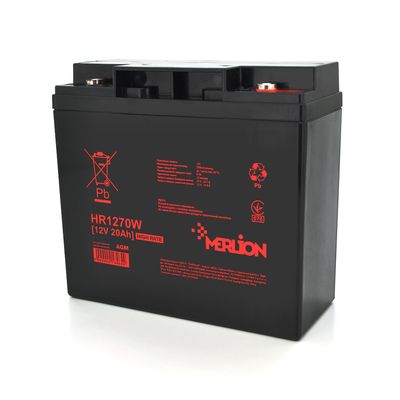 Аккумуляторная батарея MERLION HR1270W, 12V 20Ah ( 181 х 77 х 167 (167) ), Q4 HR1270W фото