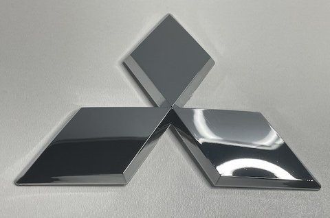 Емблема Mitsubishi 125x110 mm (хром) mit008 фото товару