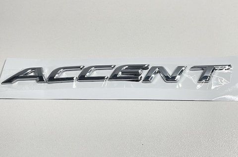 Емблема напис ACCENT на Hyundai 190x18 mm (хром) hy007 фото товару
