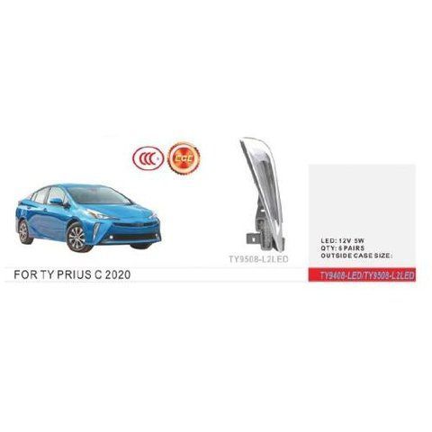 Фари дод. модель Toyota Prius C 2020-/TY-9508-L2L/LED-12V5W/DRL+TURN/eл.проводка (TY-9508-L2LED 2в1) TY-9508-L2LED 2в1 фото товару