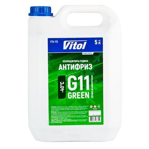 Антифриз VITOL G11 Green 5л VTA-115 фото товару