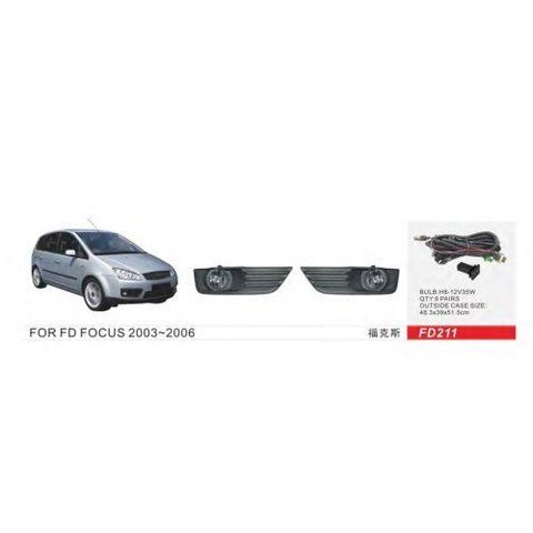 Фари дод. модель Ford Focus 2003-06/FD-211/H8-12V35W/eл.проводка FD-211 фото товару