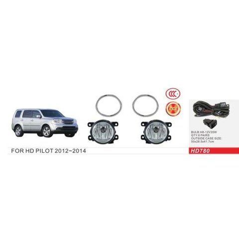 Фари дод. модель Honda Pilot/2011-15/HD-780/H8-12V35W/ел.проводка (HD-780) HD-780 фото товару
