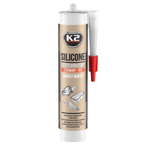 Герметик універсальний K2 Bond Silicone силіконовий червоний 300 г (B230) B230 фото товару