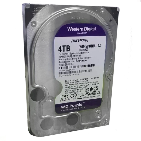 Жорсткий диск 3.5" WD42PURU-78, 4 ТБ, 100x30x150 мм WD42PURU-78 фото