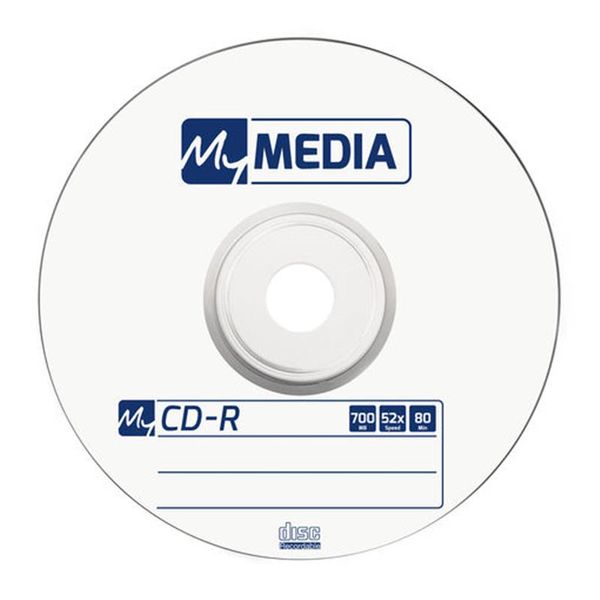 Диски CD-R MyMedia (69201) 700MB 52x Matt Silver Wrap 50шт 69201 фото