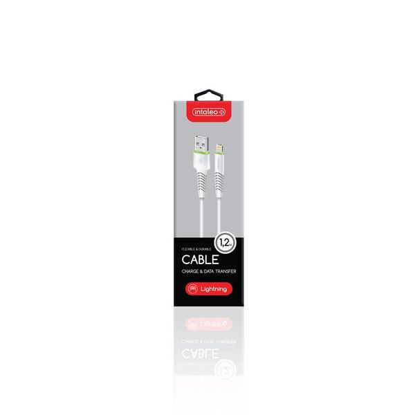 Кабель Intaleo CBFLEXL1 USB - Lightning (M/M), 1.2 м, White (1283126487460) 1283126487460 фото