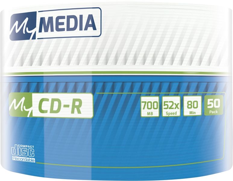Диски CD-R MyMedia (69201) 700MB 52x Matt Silver Wrap 50шт 69201 фото