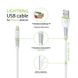 Кабель Intaleo CBFLEXL1 USB - Lightning (M/M), 1.2 м, White (1283126487460) 1283126487460 фото 2