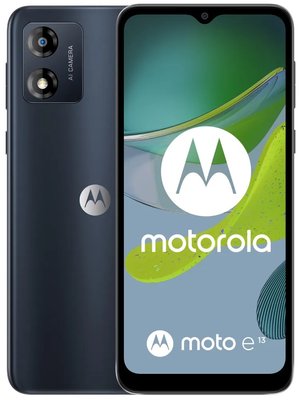 Смартфон Motorola Moto E13 2/64GB Dual Sim Cosmic Black (PAXT0034RS) PAXT0034RS фото