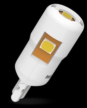 Комплект світлодіодних автоламп W5W LED 12V 0.87W 6000K W2,1X9,5D / LED-WHITE ULTINON PRO7000 / ХОЛОДНЕ БІЛЕ СВІТЛО / 2ШТ. BLISTER 11961CU70X2 фото товара