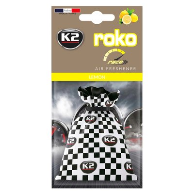 Ароматизатор для салону авто K2 Roko Race "Лимон" 25 г (V825R) K20329 фото