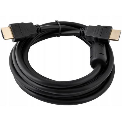 Кабель Merlion HDMI-HDMI HIGH SPEED 2.0m, v1.4, OD-7.5mm, круглий Black, коннектор Black, (Пакет), Q150 YT-HDMI(M)/(M)HS-2.0m фото