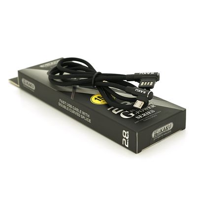 Кабель iKAKU KSC-028 JINDIAN charging data cable for micro, Black, довжина 1м, 2.4A, BOX KSC-028-B-M фото
