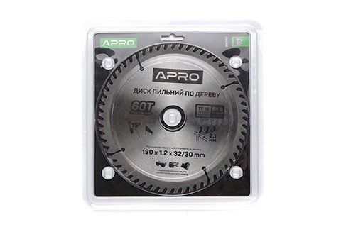 Диск пильний по дереву 180х32(30)х60Т APRO 830140 фото товару