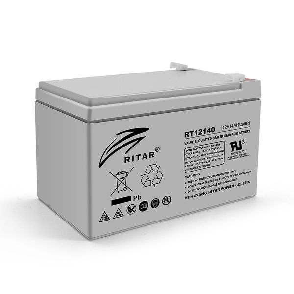 Акумуляторна батарея AGM RITAR RT12140H, Gray Case, 12V 14.0Ah ( 151 x 98 x 95 (101) ) Q4 RT12140H фото