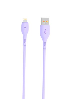 Кабель SkyDolphin S22L Soft Silicone USB - Lightning (M/M), 1 м, Violet (USB-000600) USB-000600 фото