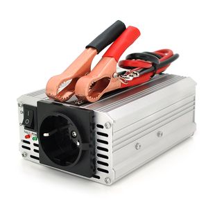 Інвертор напруги POWERMASTER, 24V/220V, 350W з модифікованою синусоїдою, 1 Shuko, клеми PM-4504 фото